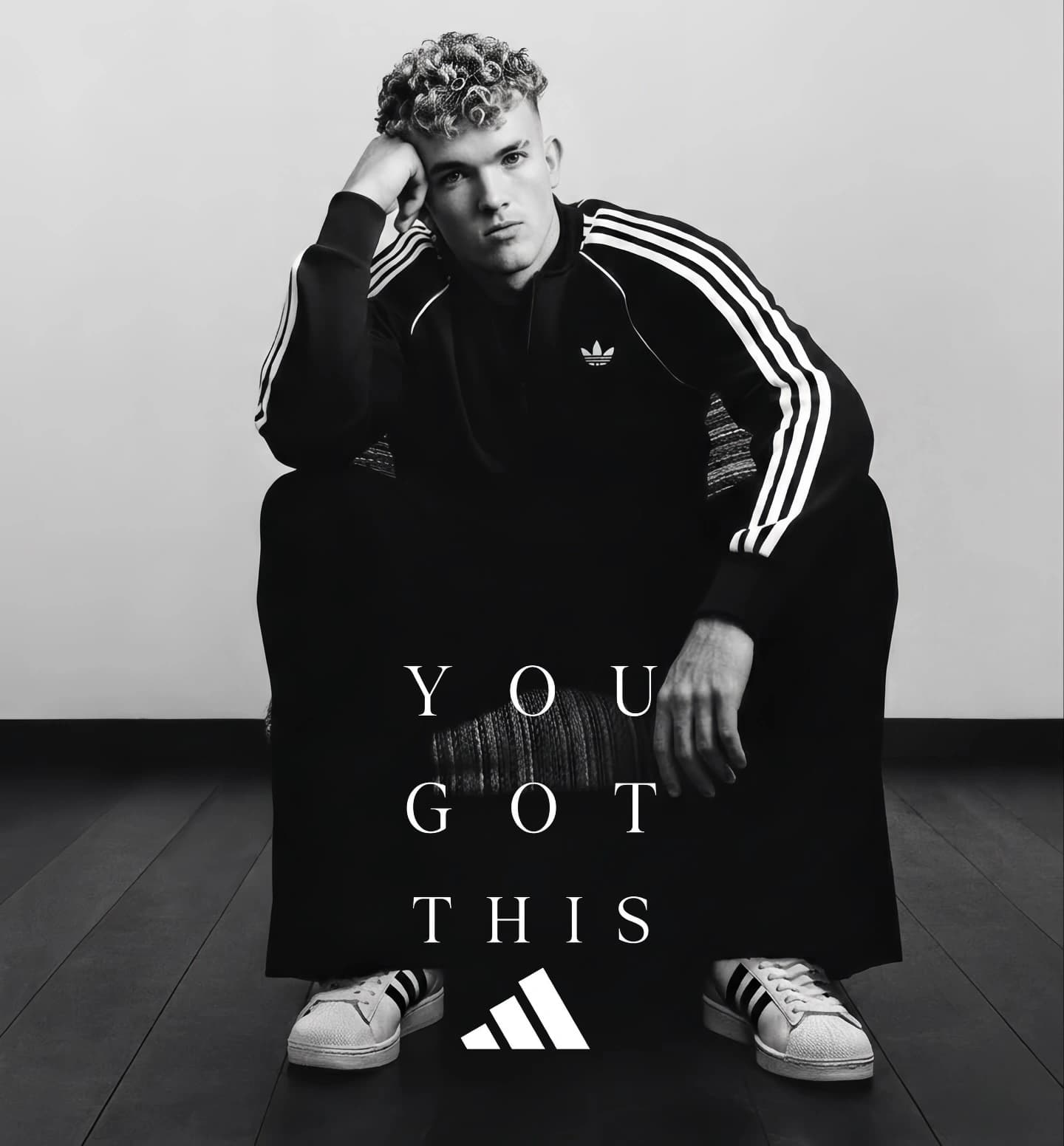 Fergus Tierney wearing Adidas